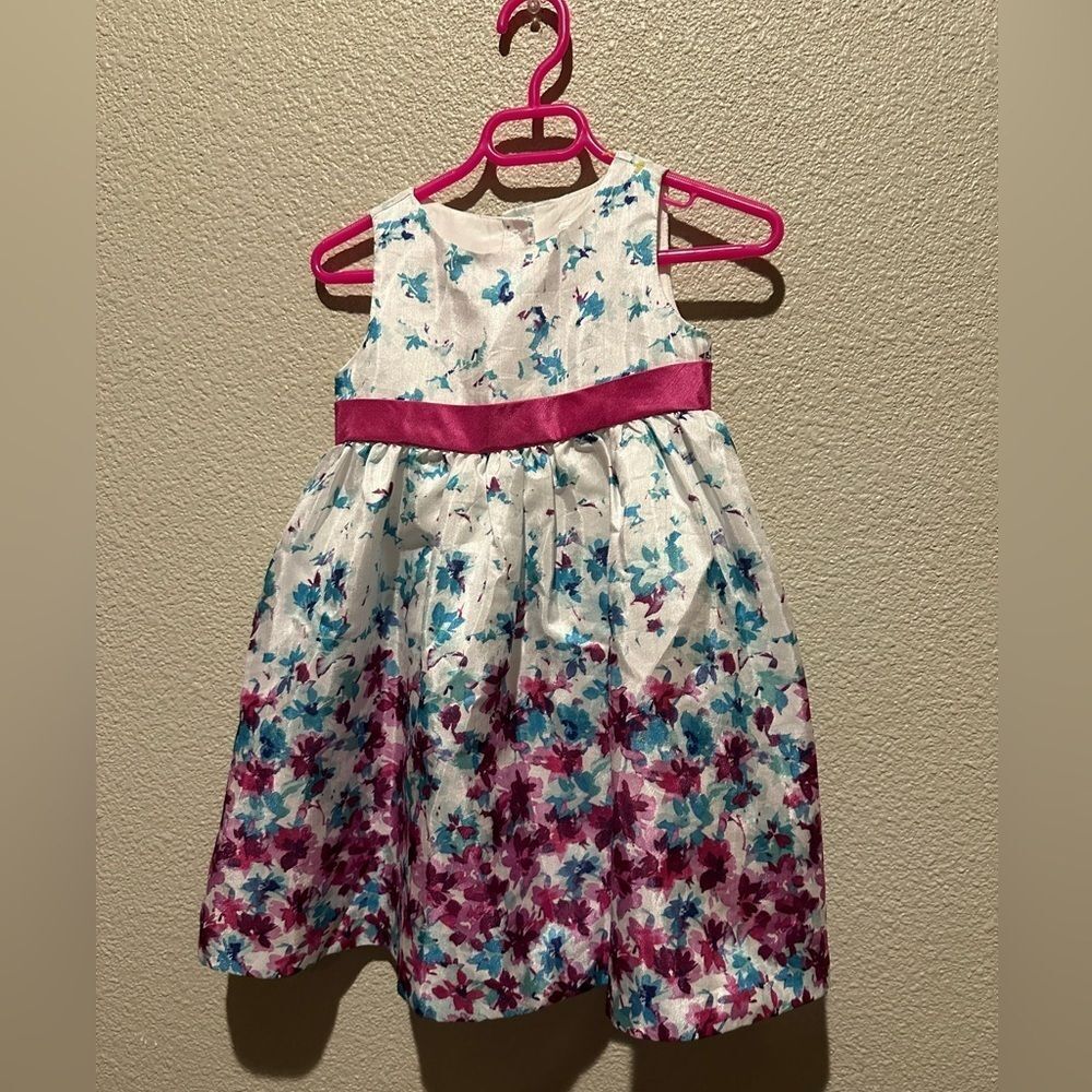 NWOT Gymboree Multi Color Floral Girl Dress Size 2T